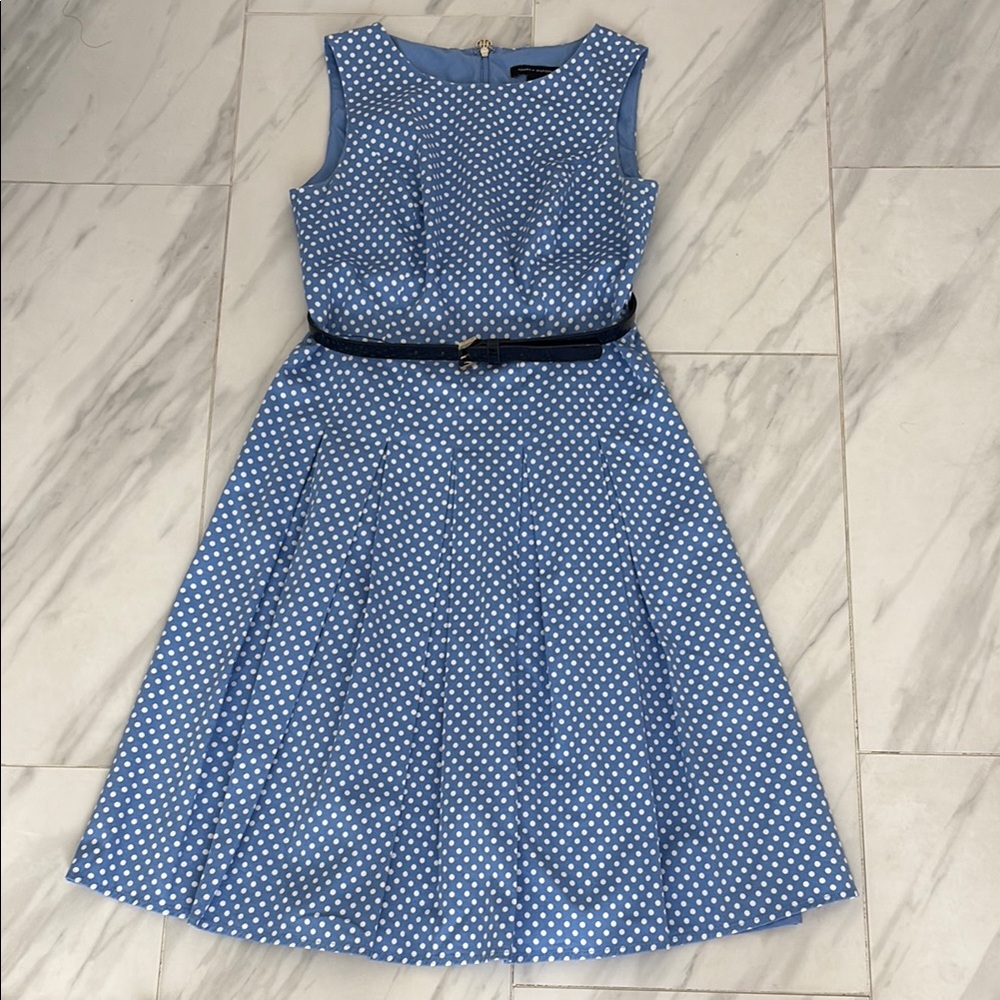 Tommy Hilfiger Blue A-Line Midi Dress